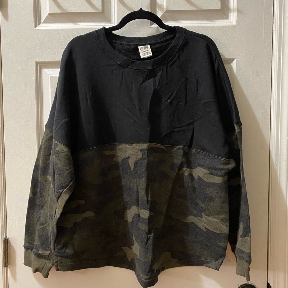 Black and Camo Sweatshirt